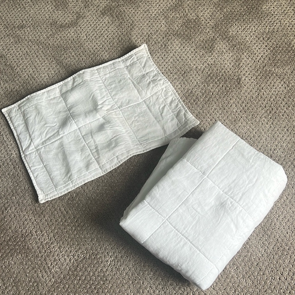 Parachute Linen Box Quilt Sham Toddler Baby